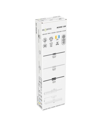 MORNE * APLIQUE IP44 NEGRO 12W